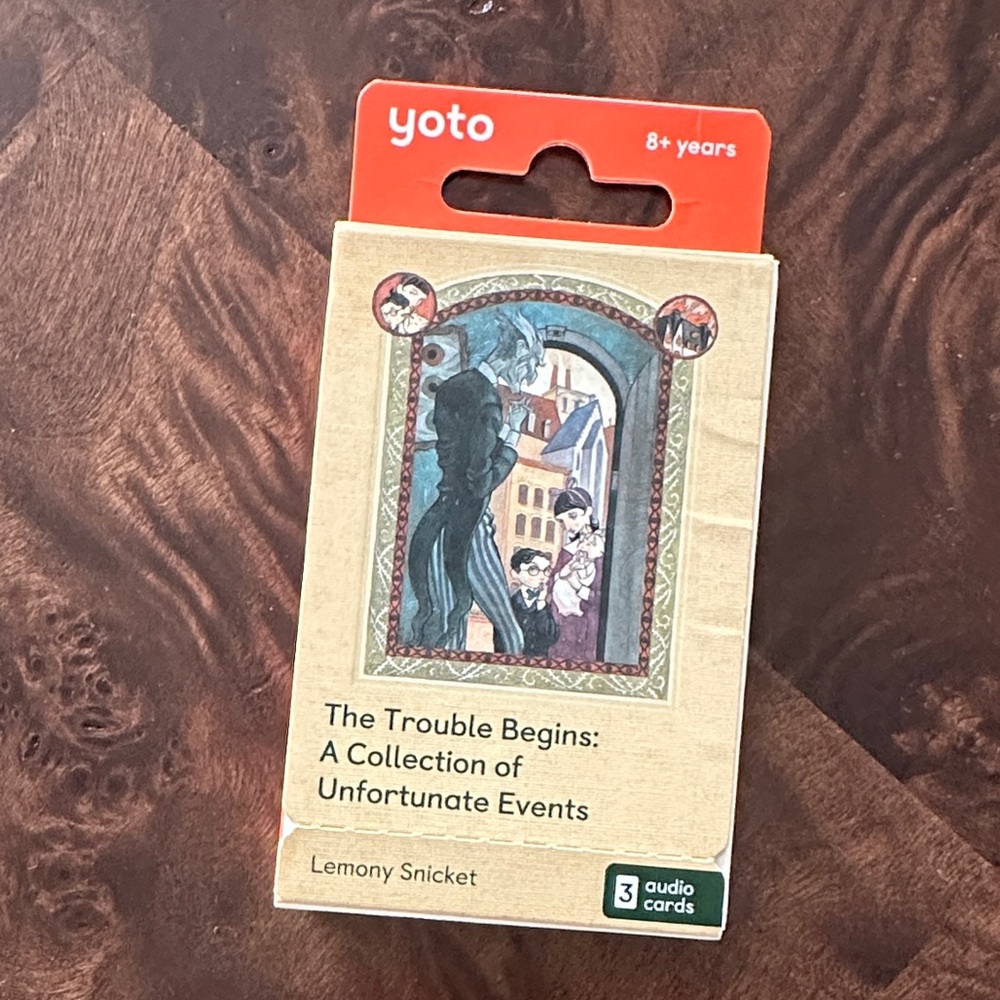 Yoto Audio Cards - a series of unfortunate events The Trouble Begins